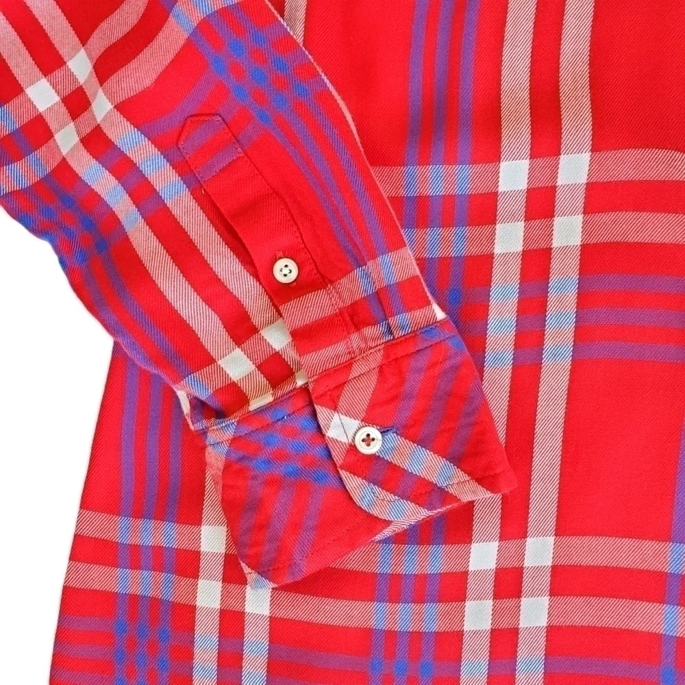 𝅺TALBOT'S Plaid Long Sleeve Top